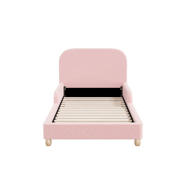 Oikiture Kids Boucle Bed Frame - Single