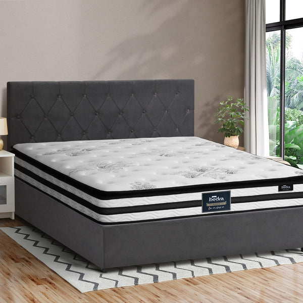 Oikiture Coti Velvet Bed Frame - Grey
