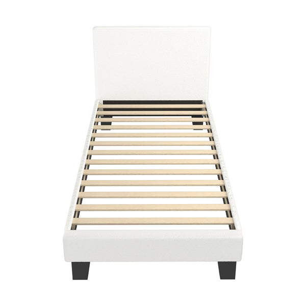 Oikiture Boucle Bed Frame - Single