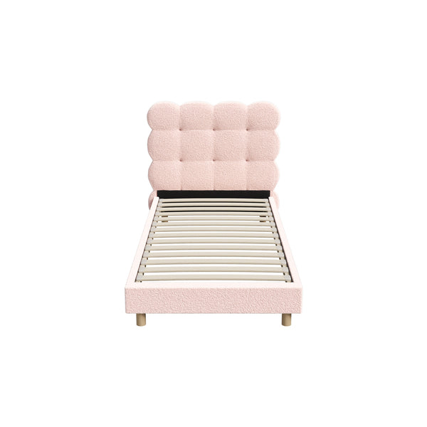 Oikiture Boucle Bed Frame - Single