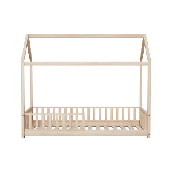 Oikiture Kids Wooden House Bed Frame - Double