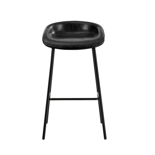 Oikiture 2PCS Bar Stools Dining Chairs with Metal Counter Stool Black - product image 3