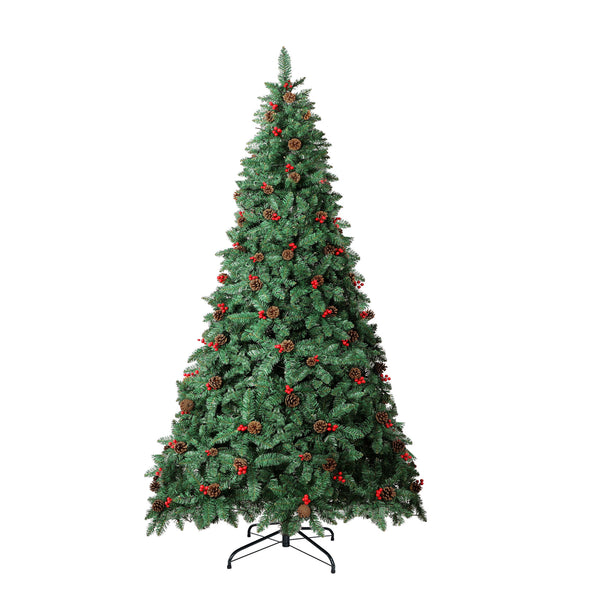 Tinseltown LED Christmas Tree Xmas Trees Decor Green with Ornaments - 6FT