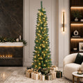 Tinseltown Slim LED Christmas Tree 1.8M Warm Lights Green