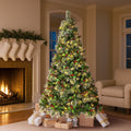 Tinseltown LED Christmas Tree with Lights Ornaments Xmas Decor Green