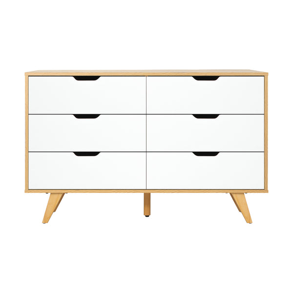Oikiture 6-Drawer Chest of Drawers - Default Title