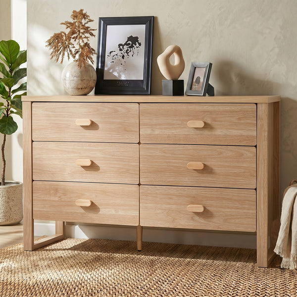 Oikiture 6 Drawer Chest of Drawers