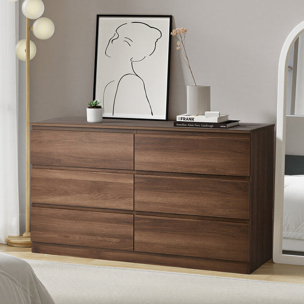 Oikiture Chest of Drawers - 6-Drawers