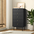 Oikiture Chest of Drawers 6 Drawers