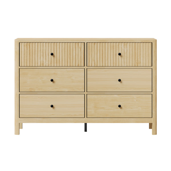 Oikiture Chest of Drawers - 6-Drawers