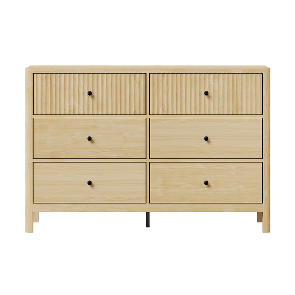 Oikiture 6-Drawer Chest of Drawers - Default Title