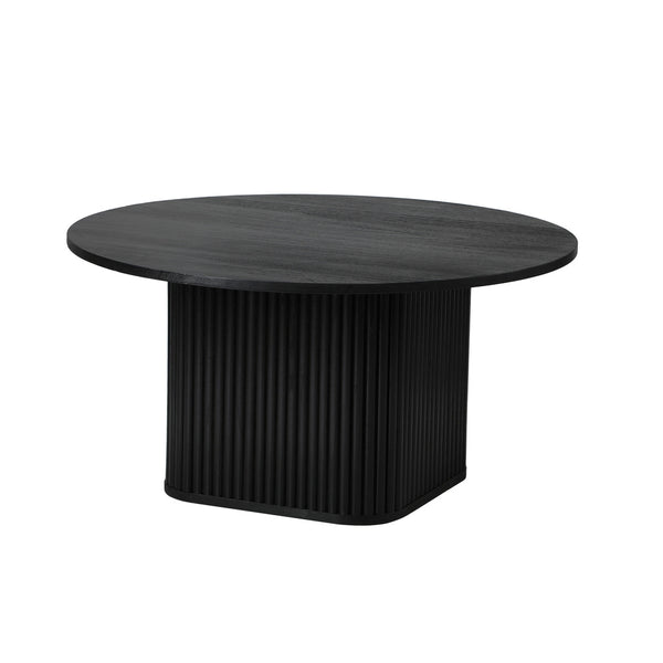 Oikiture Round Coffee Table - Black