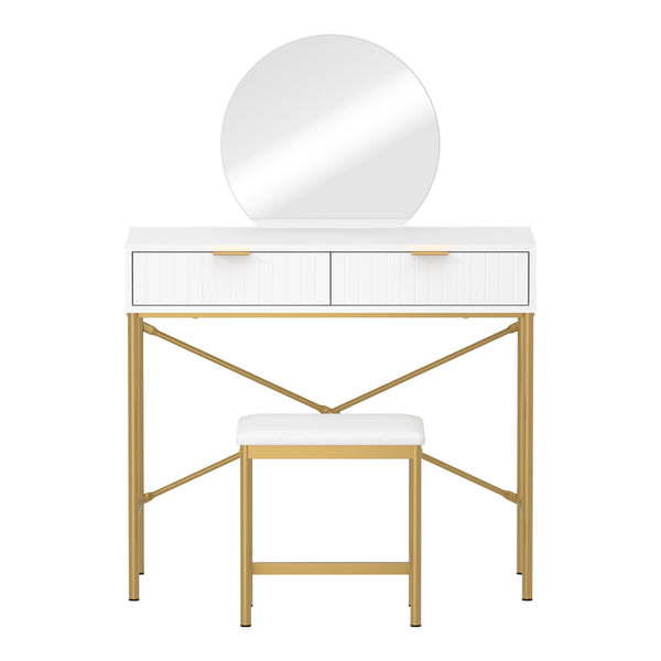 Oikiture Makeup Table with Mirror - Default Title