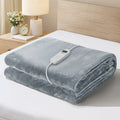 Bedra Bedding Heated Electric Throw Rug - Grey - Light Grey