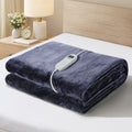 Bedra Bedding Heated Electric Throw Rug - Purple - Flannel Heated Purple