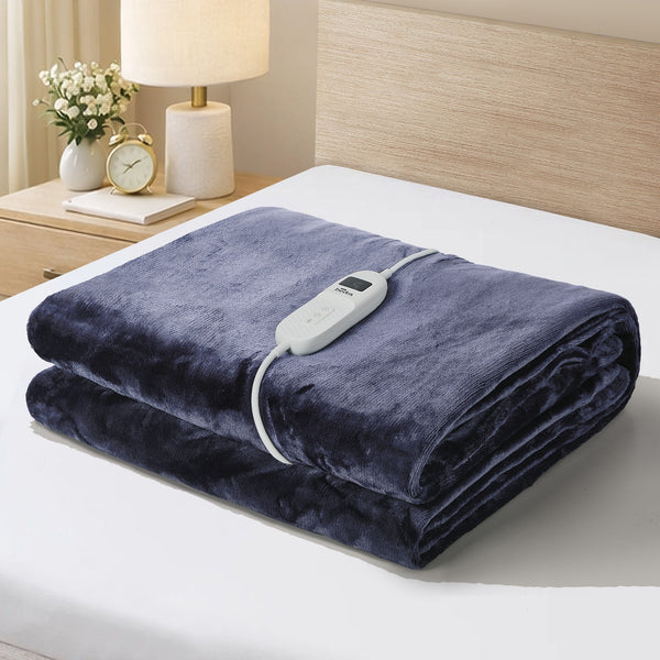 Bedra Bedding Heated Electric Throw Rug - Purple - Flannel Heated Purple