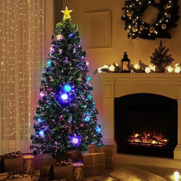 Tinseltown LED Christmas Tree 1.8M Fibre-optics with Flashlights