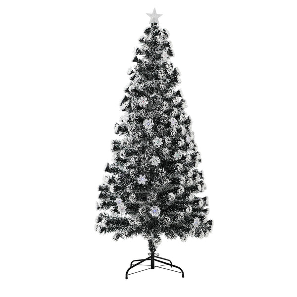 Tinseltown LED Christmas Tree 6FT 1.8M Xmas Optic Fibre Multi Colour 230 Tips