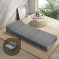 Bedra Corduroy Tri-Fold Folding Mattress Single