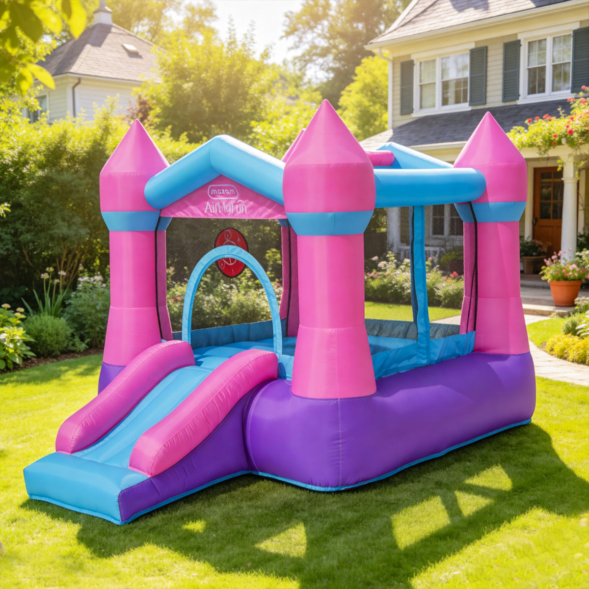 AirMyFun Inflatable Kids Bouncy Castle with Jump Slide