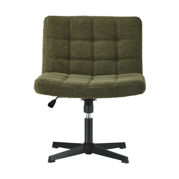 Oikiture Boucle Office Chair - Green