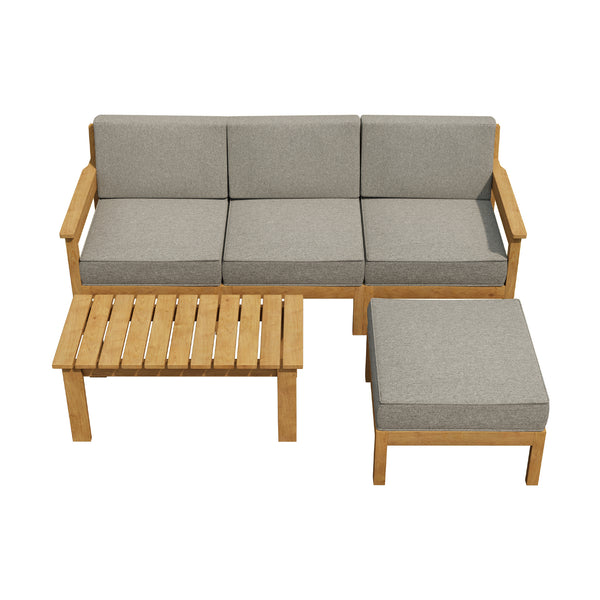 Livsip PLAYA 5PCS Outdoor Sofa Lounge Furniture Set Patio Beige - product image 3