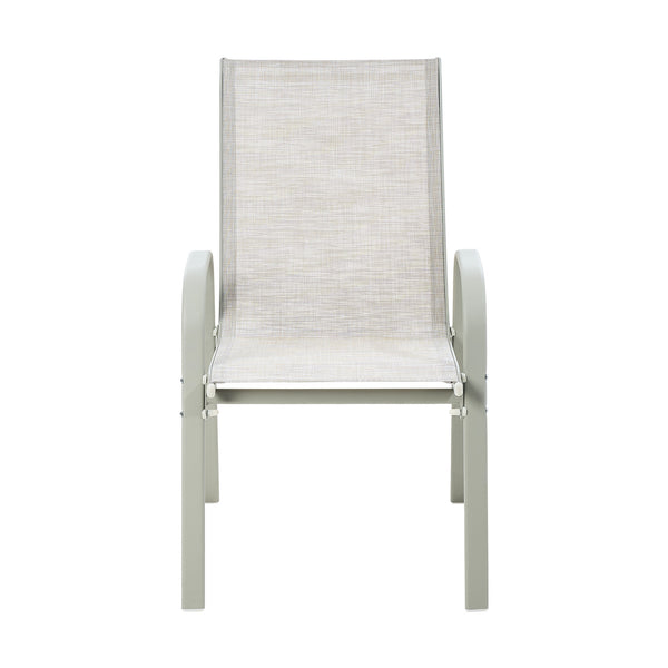 Livsip 6x Outdoor Stackable Patio Dining Chairs Bistro Set Beige - product image 3