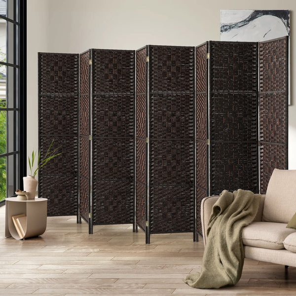 Oikiture Room Divider - 8-Panel Folding
