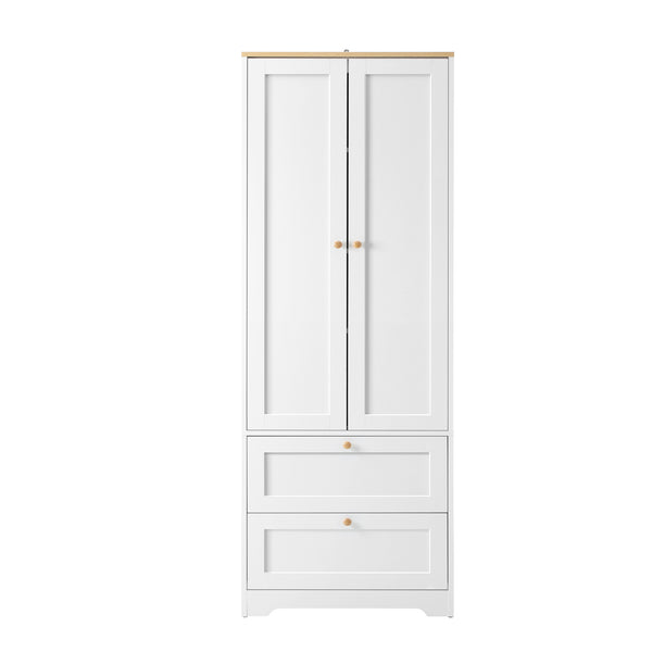 Oikiture Sideboard Cabinet 2 Drawers and 2 Doors - Single