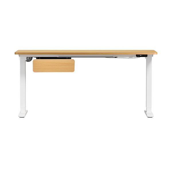 Oikiture 160cm Electric Standing Desk - Oak