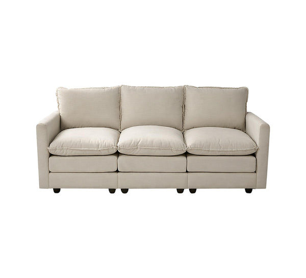 Oikiture 3-Seater Sofa - Beige