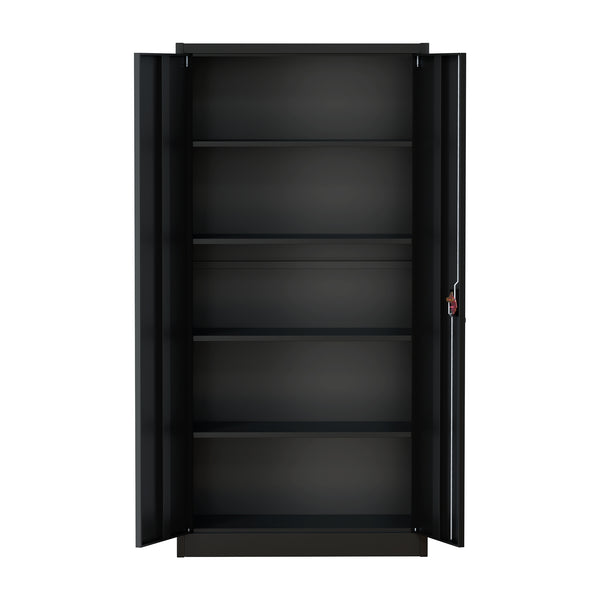 Oikiture Tall Filing Cabinet - Black