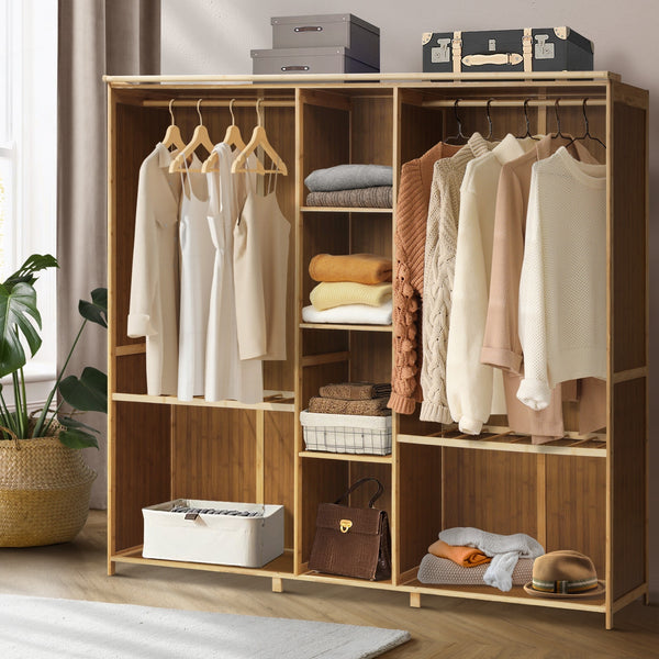 Oikiture Bamboo Open Wardrobe
