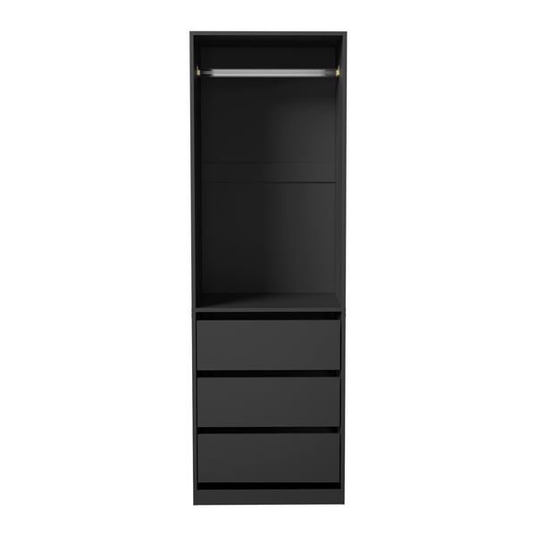 Oikiture Open Wardrobe - Black