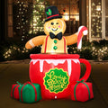 Tinseltown 1.8M Christmas Inflatable Gingerbread Man Xmas Decor LED Lights