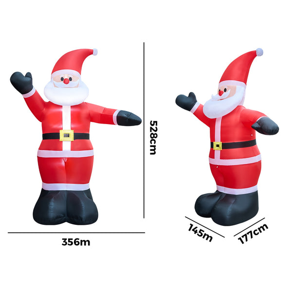 Tinseltown 5M Christmas Inflatable Santa Claus Xmas Decor with LED Light Outdoor