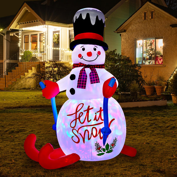 Tinseltown 1.8M Christmas Inflatable Snowman Decoration Xmas LED Light Outdoor
