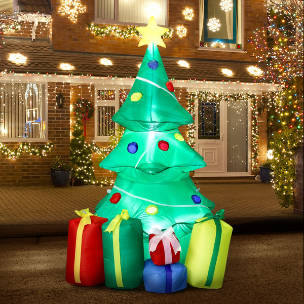 Tinseltown Christmas Inflatable Tree Gifts 1.5M Xmas Decor LED Lights Outdoor