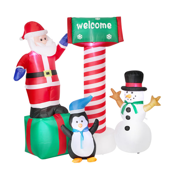 Tinseltown Christmas Inflatable Santa LED Light Outdoor Indoor Xmas Decoration