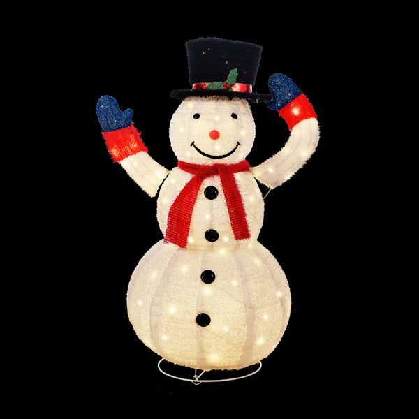 Tinseltown 3D Christmas Snowman Light LED 127cm Xmas Decor Festive Display
