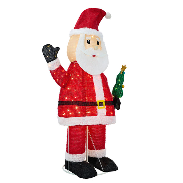 Tinseltown 3D LED Christmas Light 180cm Santa Claus Xmas Decor Indoor Outdoor