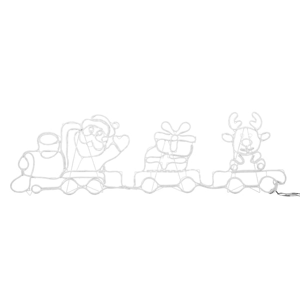 Tinseltown Christmas Light LED Motif Lights Santa Train 196cm Xmas Decor Display
