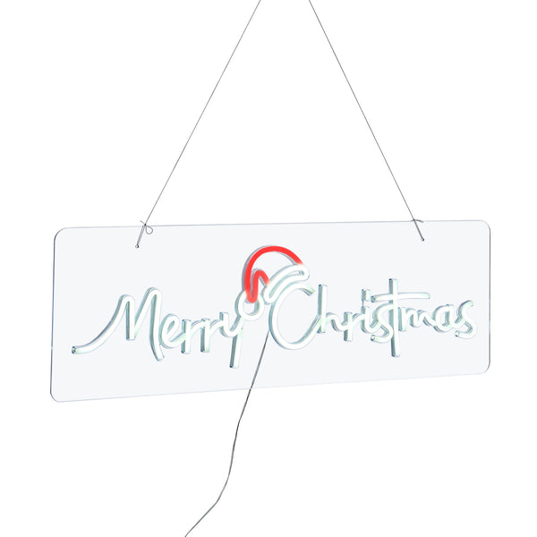 Tinseltown Merry Christmas Sign Light LED Motif Rope Lights 76cm Xmas Decor