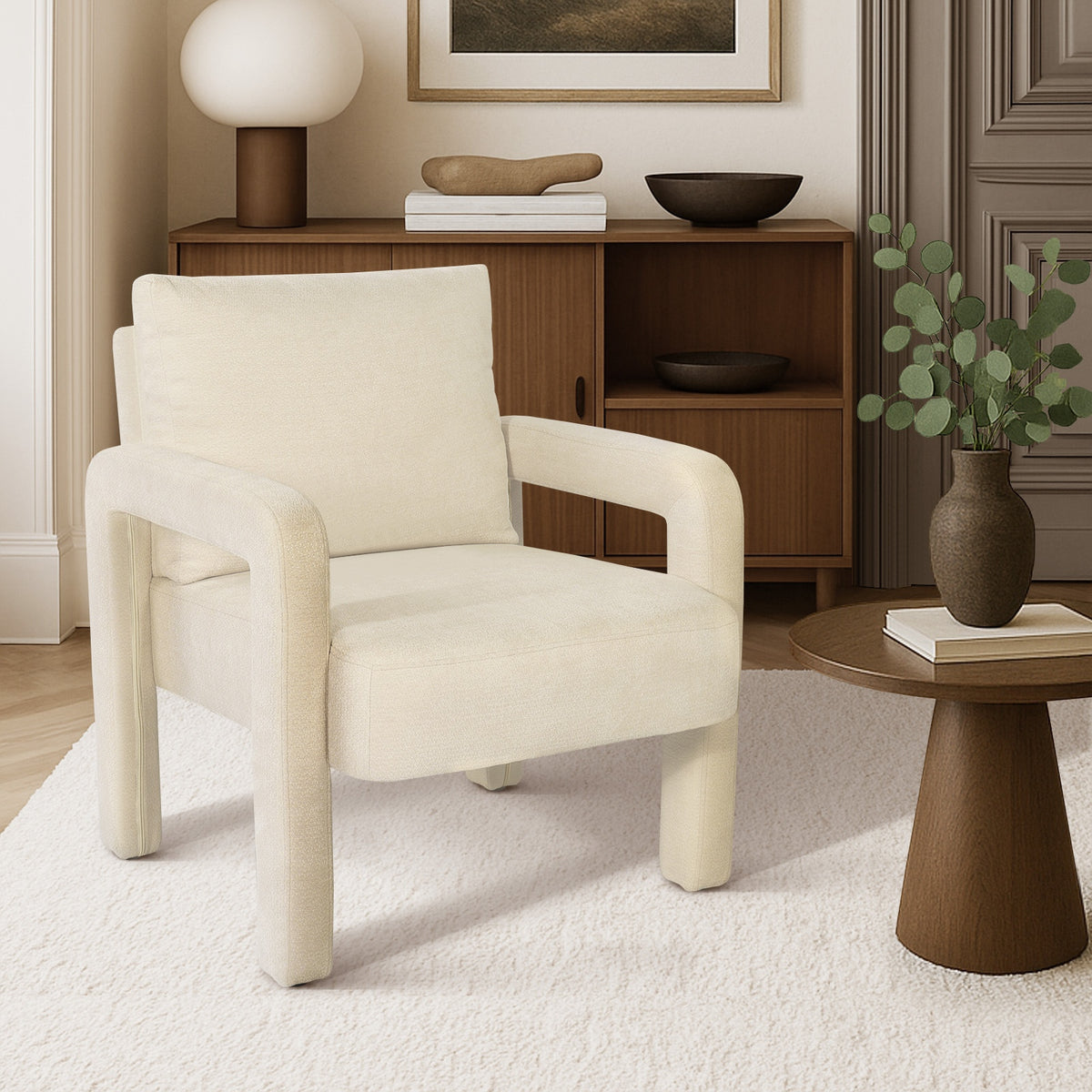 Oikiture Velvet Armchair