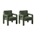 Oikiture Velvet Armchair