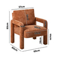 Oikiture Velvet Armchair
