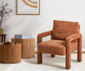 Oikiture Velvet Armchair