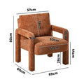 Oikiture Velvet Armchair