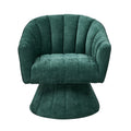 Oikiture Linen Swivel Armchair