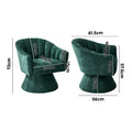 Oikiture Linen Swivel Armchair